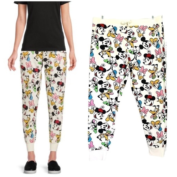 Disney Pants - Disney Mickey and Friends Joggers Sweat Pants Drawstring Waist Pockets XL 15-17